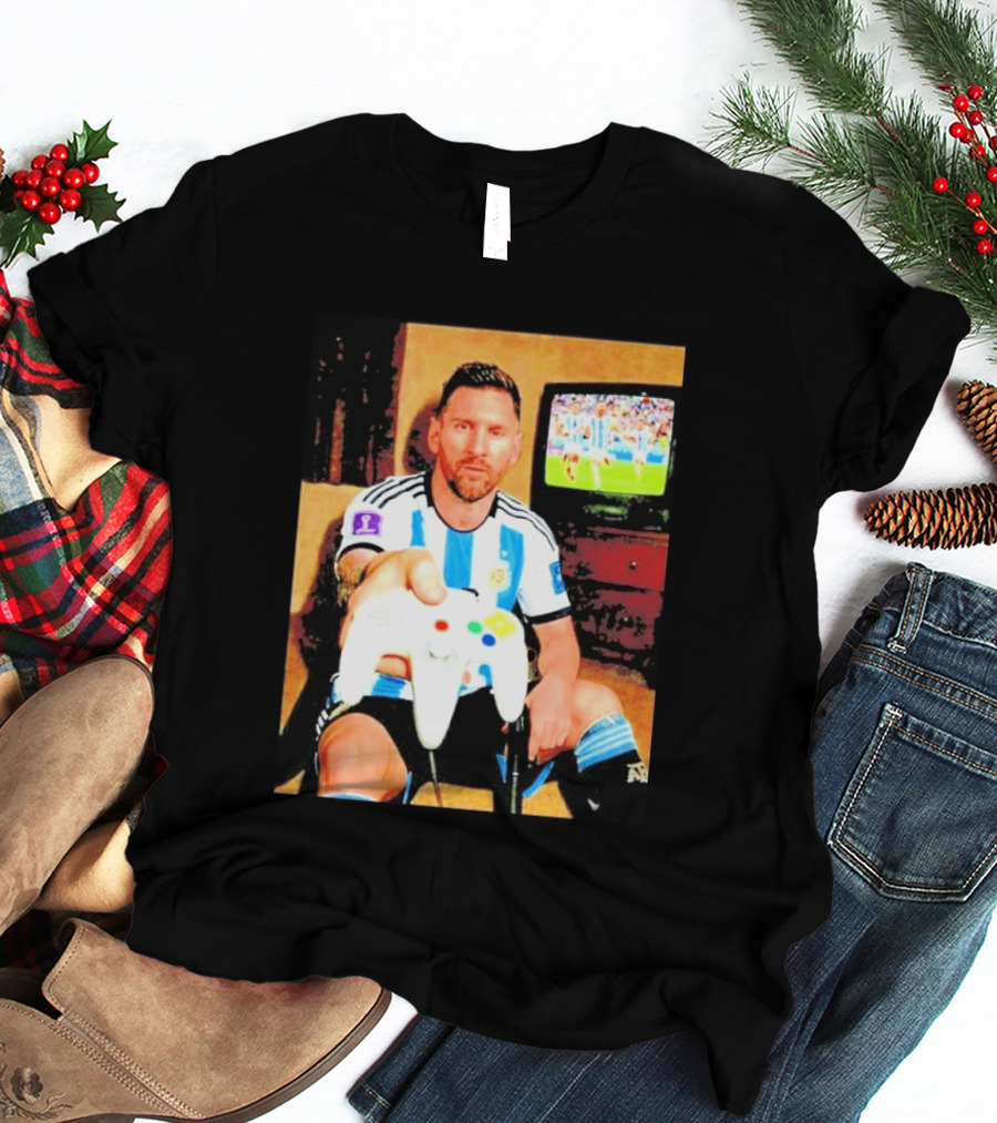 Argentina National Team Icon Lionel Messi Gaming Experience T-Shirt