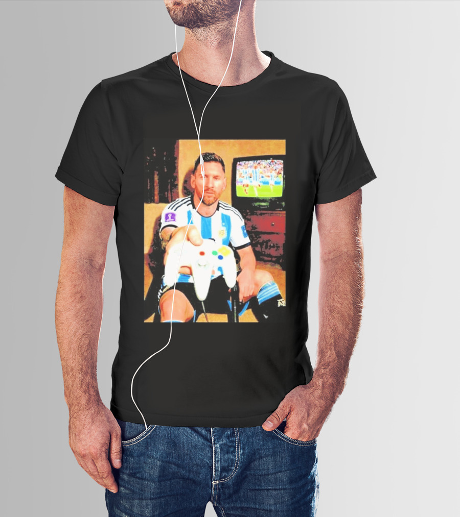 Argentina National Team Icon Lionel Messi Gaming Experience T-Shirt