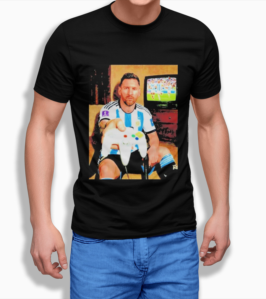 Argentina National Team Icon Lionel Messi Gaming Experience T-Shirt