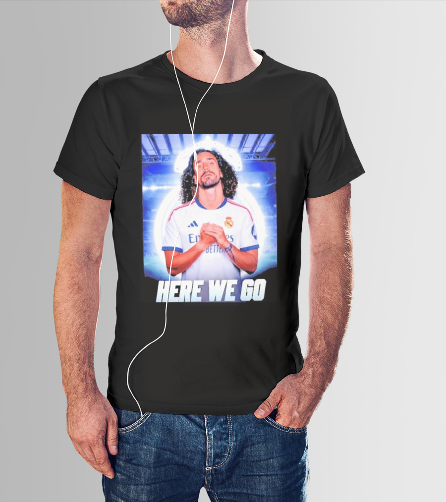 Real Madrid Transfer News Marc Cucurella Here We Go T-Shirt