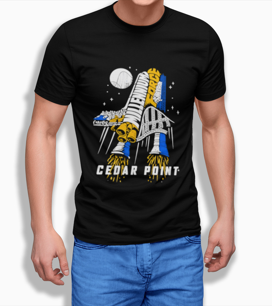 Millennium Force Cedar Point Space Rocket Shuttle Adventure T-Shirt