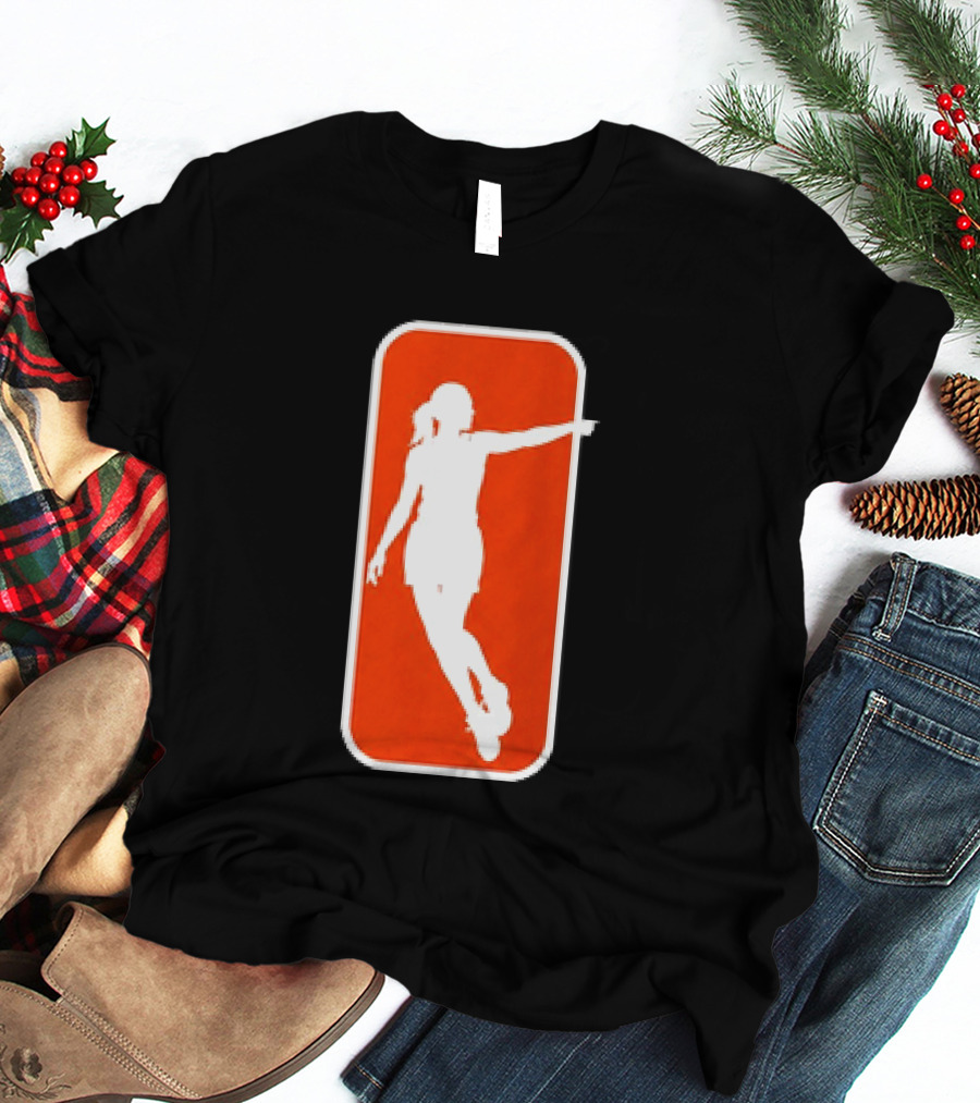 Sophie Cunningham Pointing Pose Red And White T-Shirt