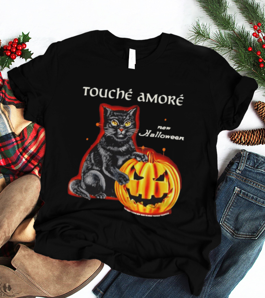 Touche Amore Black Cat Jack O Lantern New Halloween You Keep Finding New Ways T-Shirt