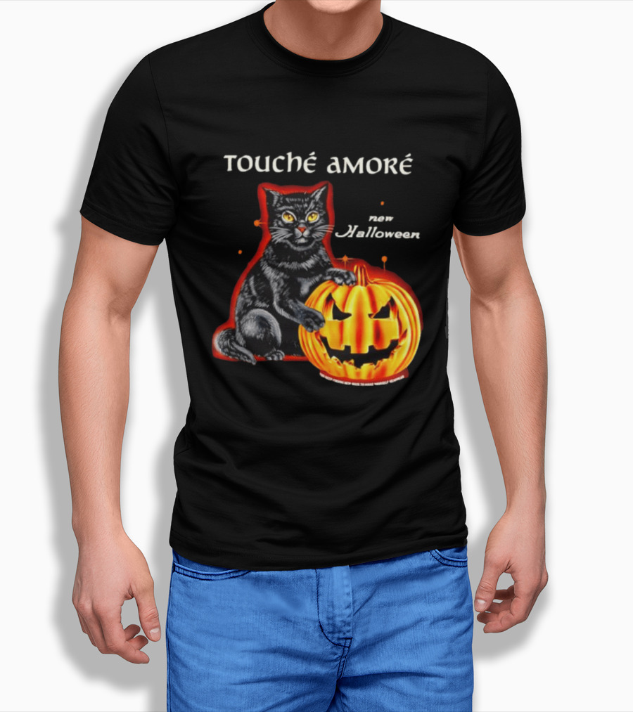 Touche Amore Black Cat Jack O Lantern New Halloween You Keep Finding New Ways T-Shirt