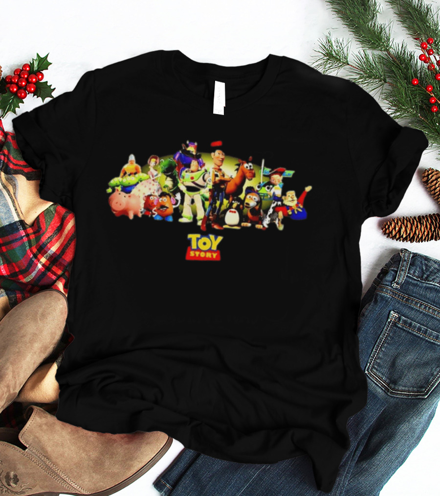 Toy Story Woody Buzz Lightyear Jessie Characters Pixar T-Shirt