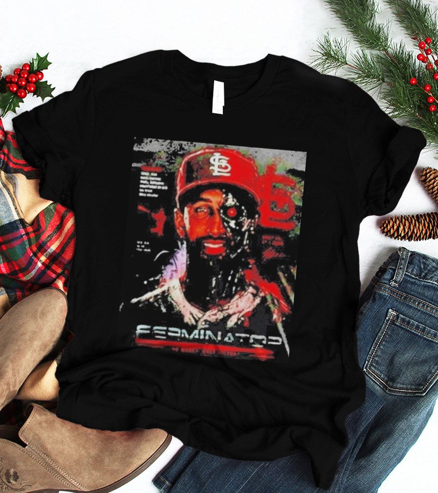 2026 St. Louis Cardinals Jose Fermin Ferminator Cyborg T-Shirt