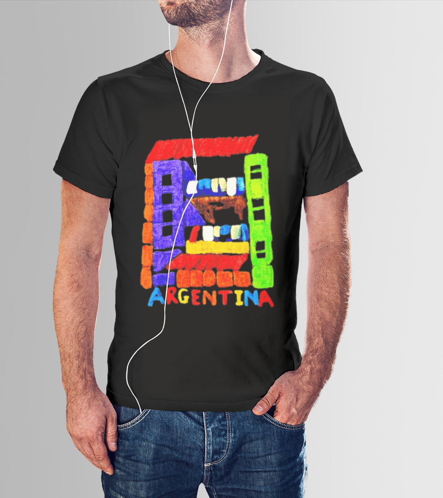 Celebrate Argentina Painted Colorful Urban Architecture T-Shirt