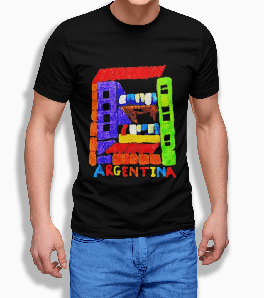 Celebrate Argentina Painted Colorful Urban Architecture T-Shirt