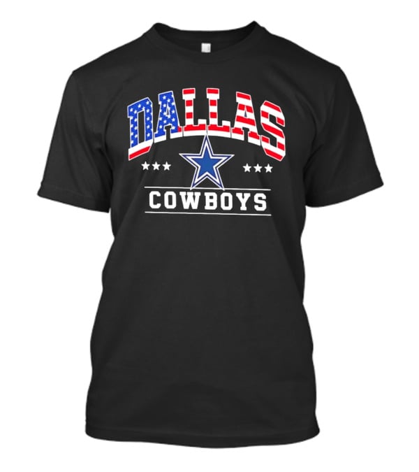 Dallas Cowboys Americana Patriotic Stars And Stripes Flag T-Shirt