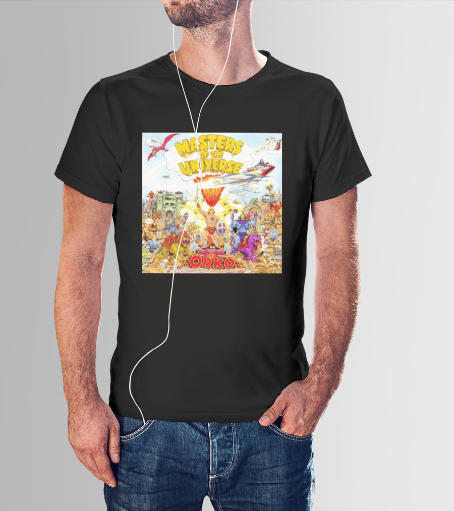 He Man Skeletal Orko Masters Of The Universe Vintage Comic Scene T-Shirt