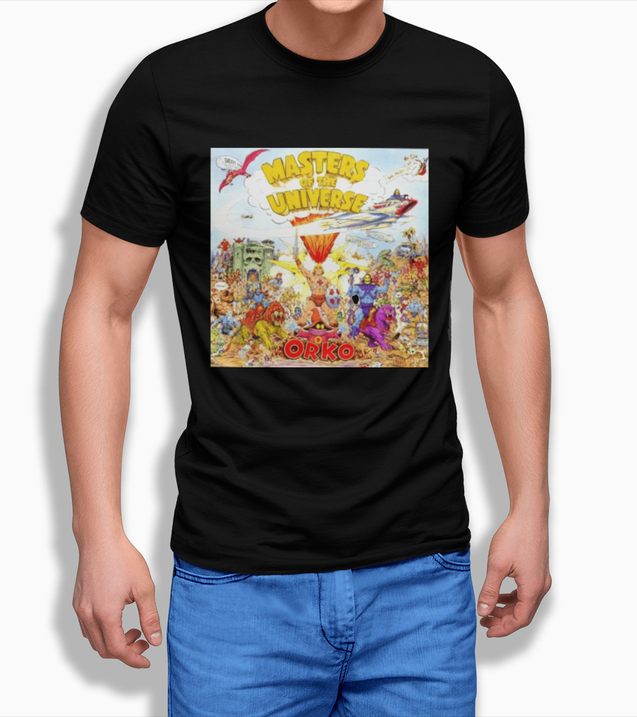 He Man Skeletal Orko Masters Of The Universe Vintage Comic Scene T-Shirt