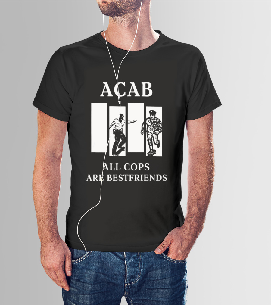 ACAB All Cops Are Bestfriends Running Bars Concept T-Shirt