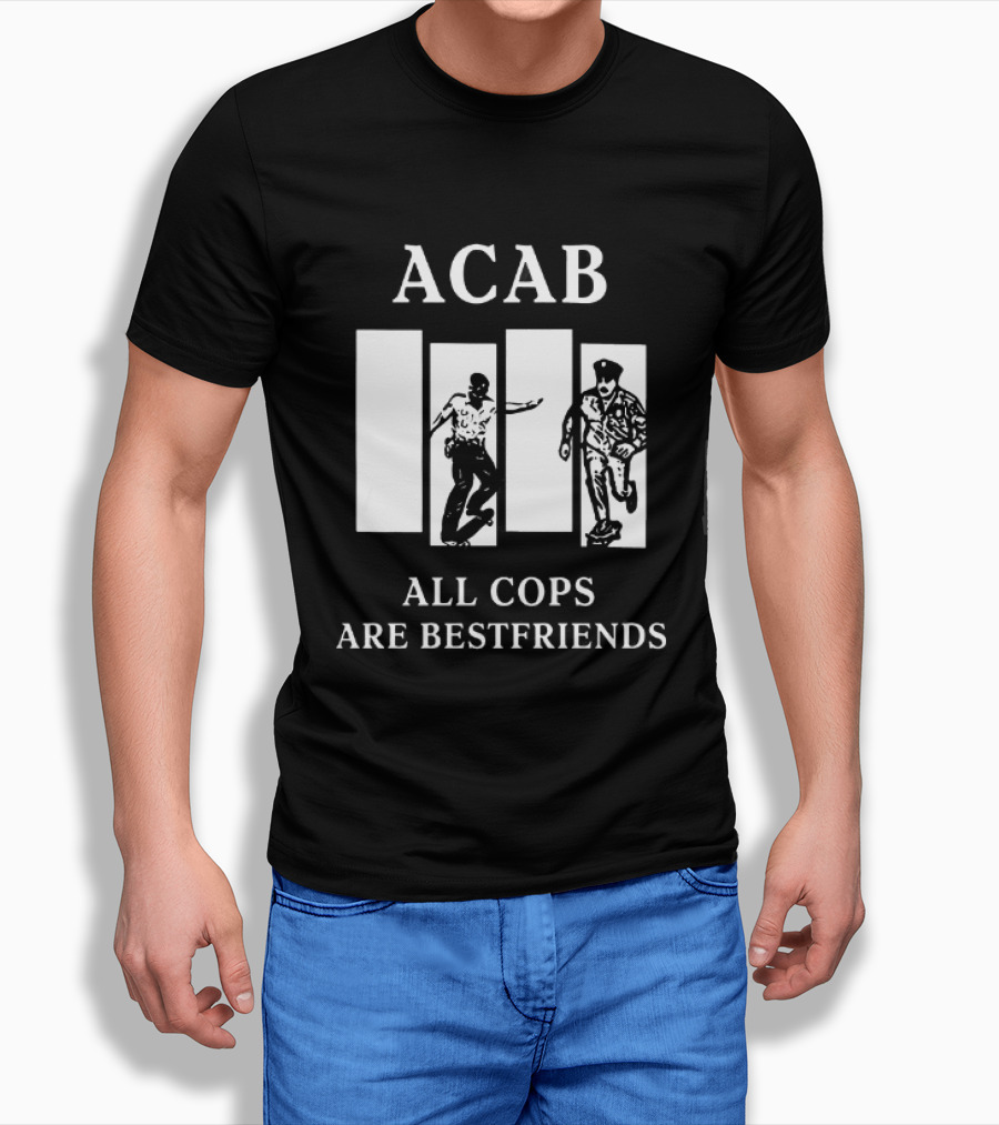 ACAB All Cops Are Bestfriends Running Bars Concept T-Shirt
