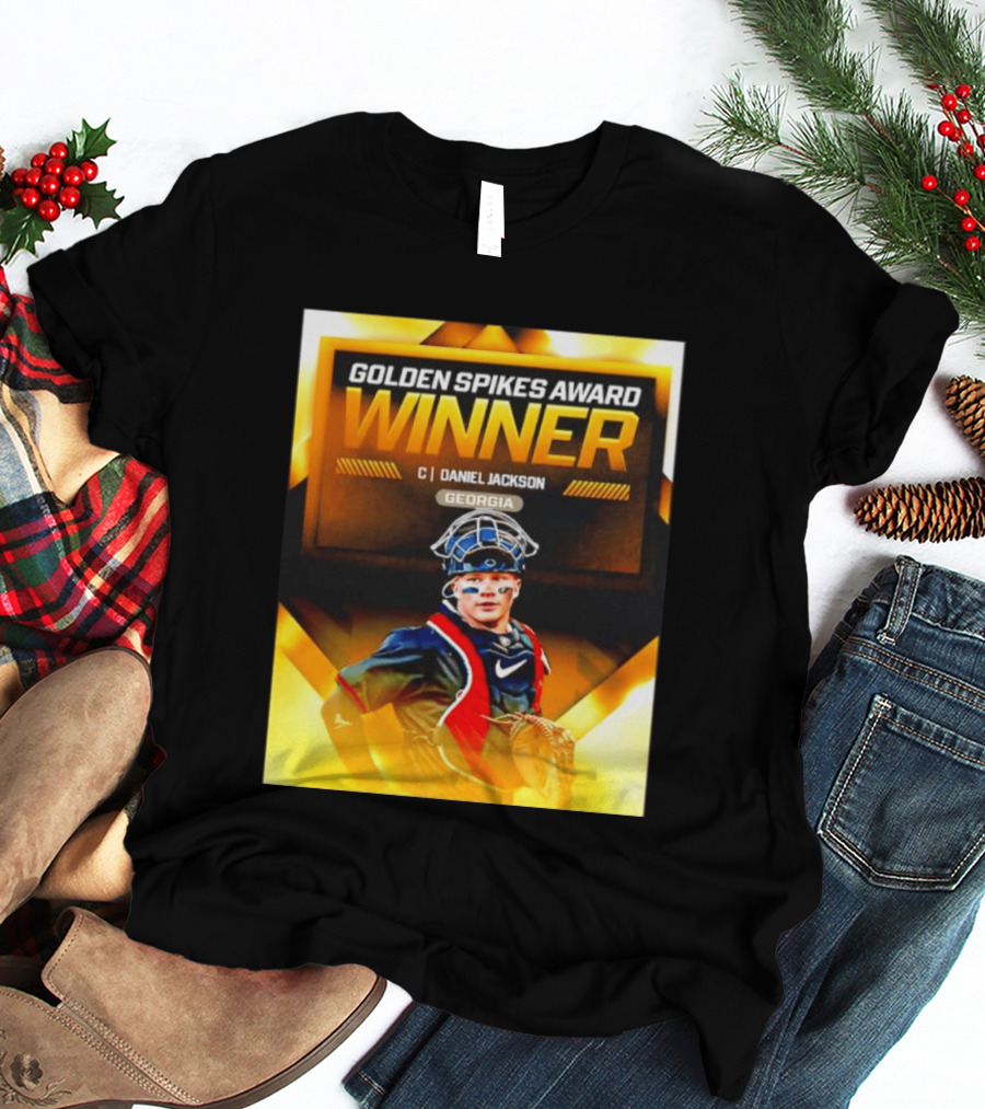 Golden Spikes Award Winner Daniel Jackson Georgia Catcher T-Shirt