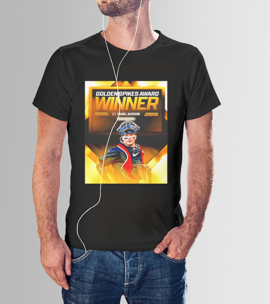Golden Spikes Award Winner Daniel Jackson Georgia Catcher T-Shirt