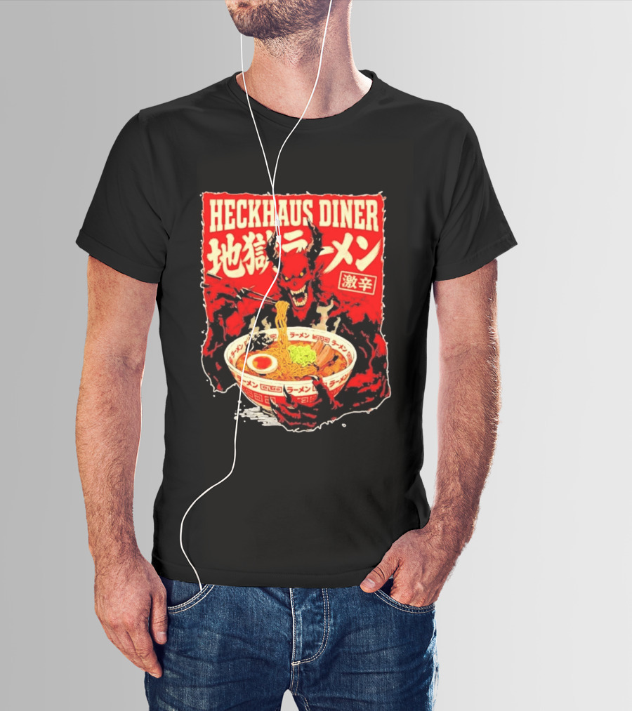 Heckhaus Diner Hell Ramen Devil Spicy Challenge T-Shirt