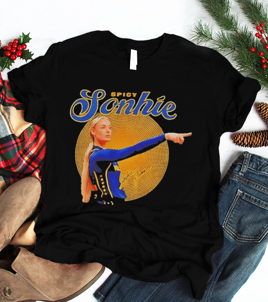 Spicy Sonhie Sophie Cunningham Signature Indiana Fever Basketball T-Shirt