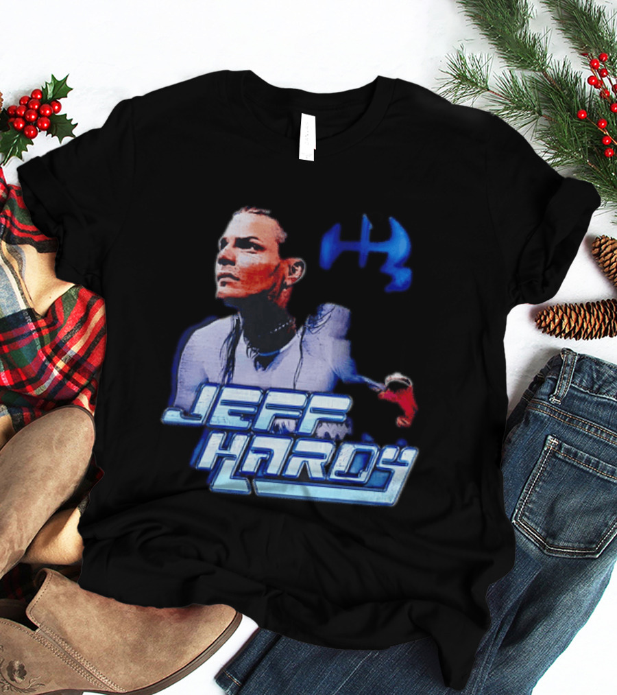 Jeff Hardy WWE Superstar Blue And Red T-Shirt
