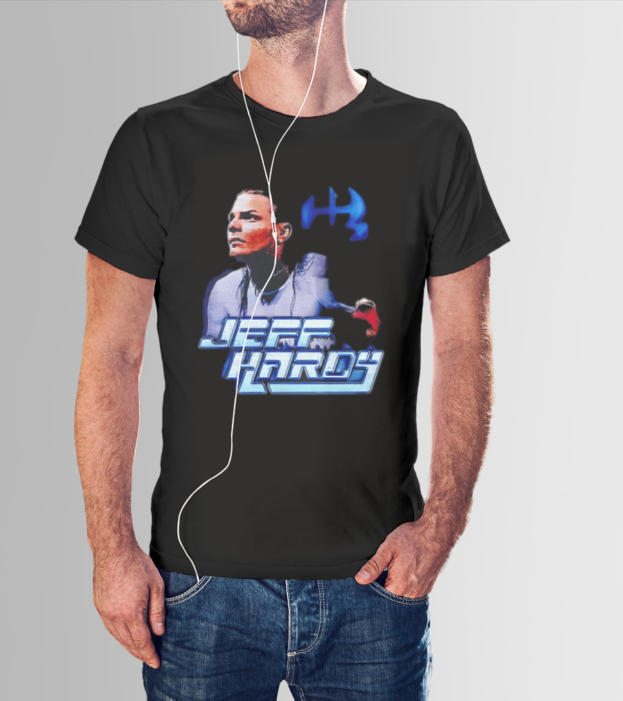 Jeff Hardy WWE Superstar Blue And Red T-Shirt