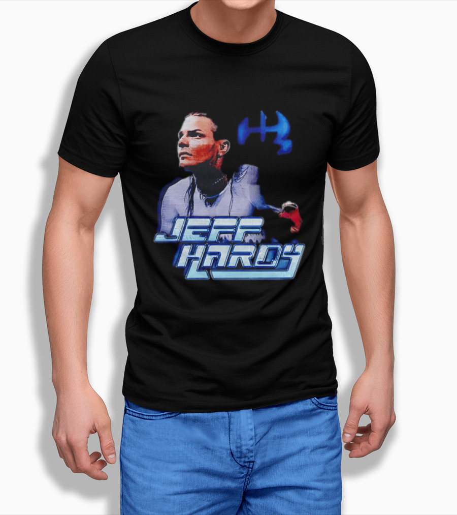 Jeff Hardy WWE Superstar Blue And Red T-Shirt