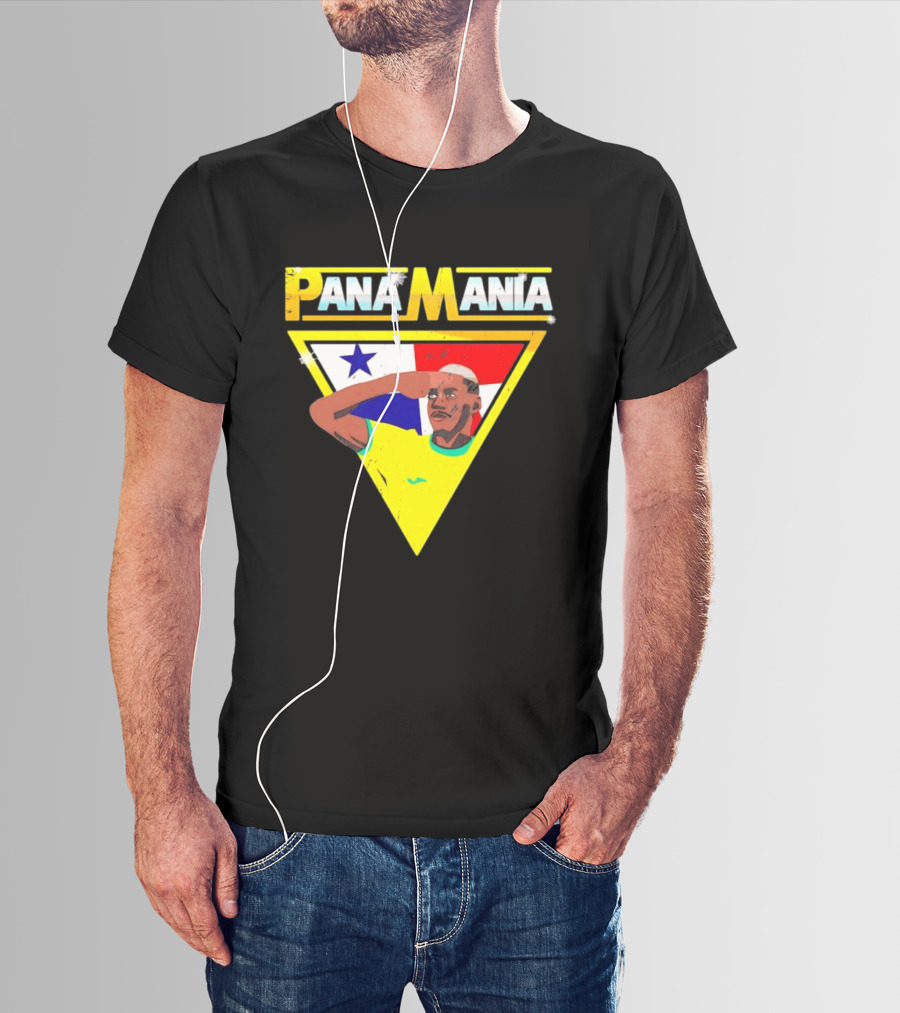 Pana Mania José Córdoba Salute Panama Flag Triangle T-Shirt
