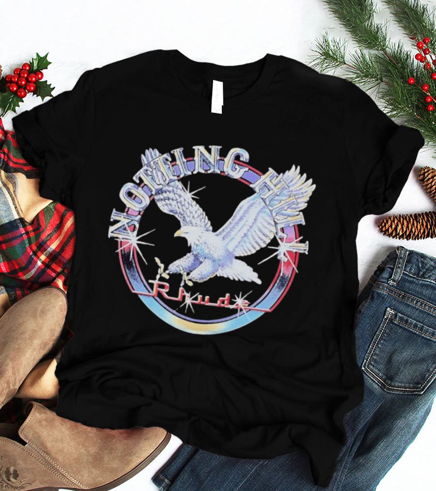 Notting Hill Blue And White Eagle With Red Circle And Stars T-Shirt
