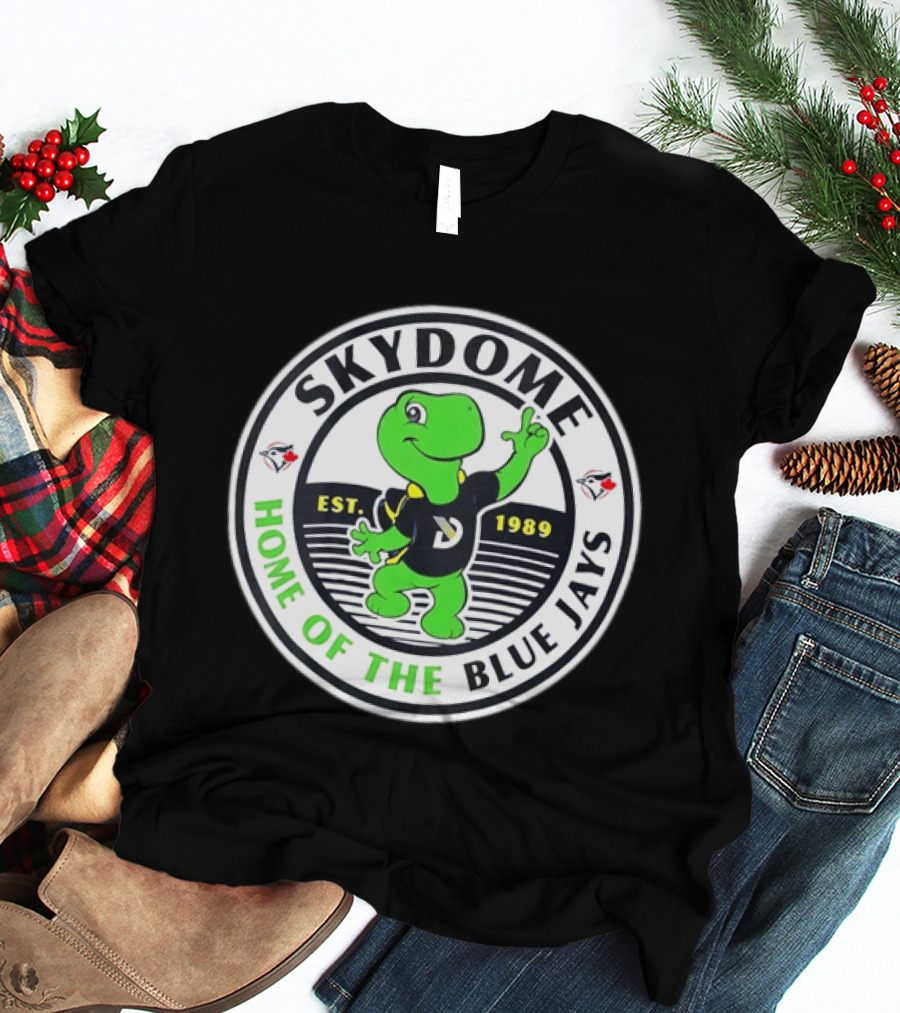 Toronto Blue Jays SkyDome Turtle Est 1989 Home Of The Blue Jays T-Shirt