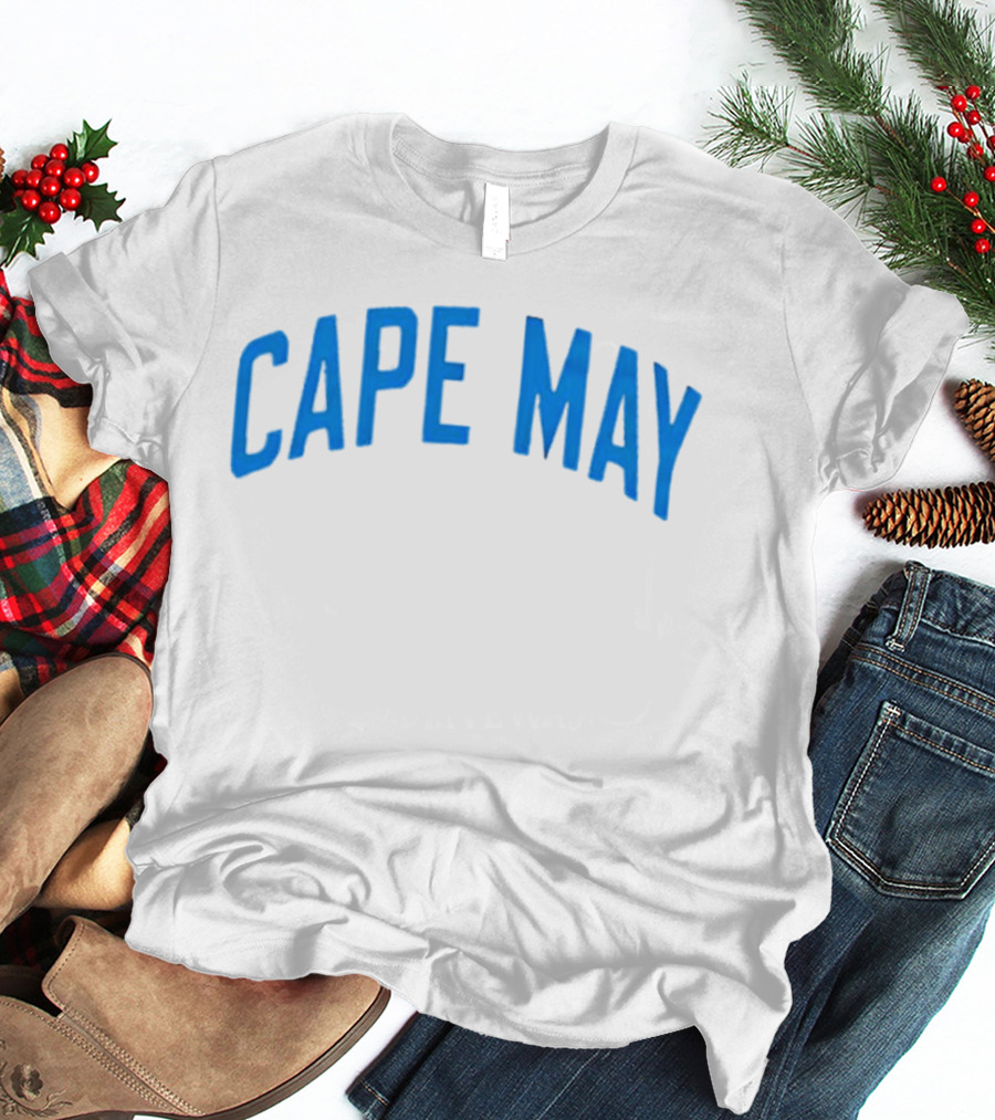 Cape May Beach Vacation Crewneck Cozy T-Shirt