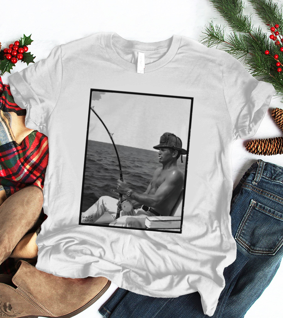 Paul Newman Fishing Wrk Hrd Ply Hrd HARRISON1973 T-Shirt