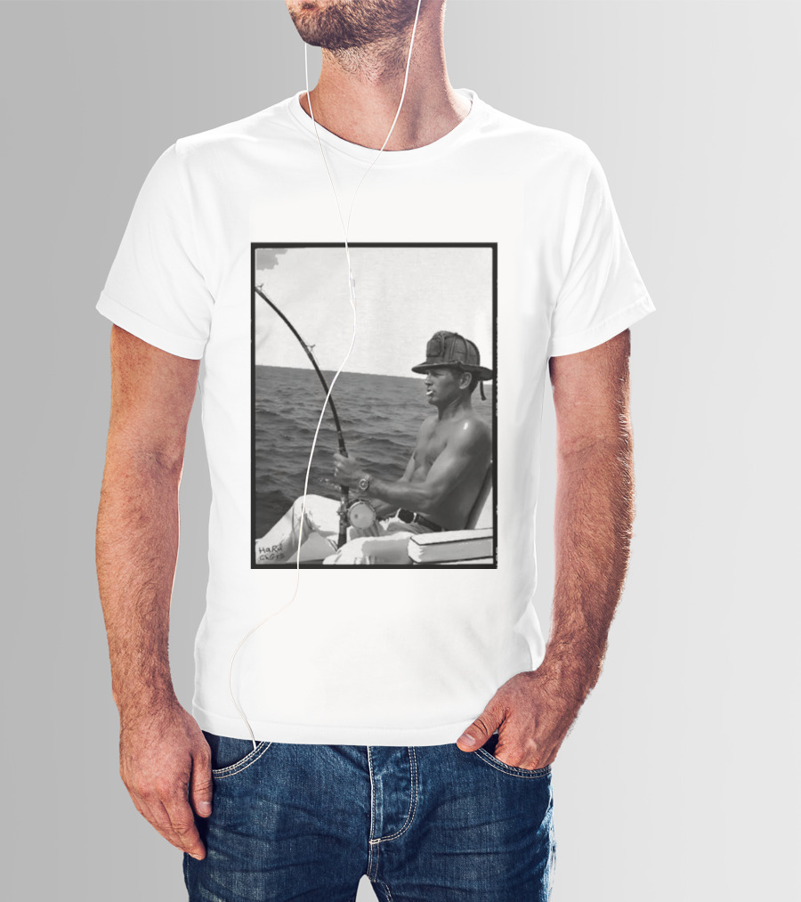Paul Newman Fishing Wrk Hrd Ply Hrd HARRISON1973 T-Shirt