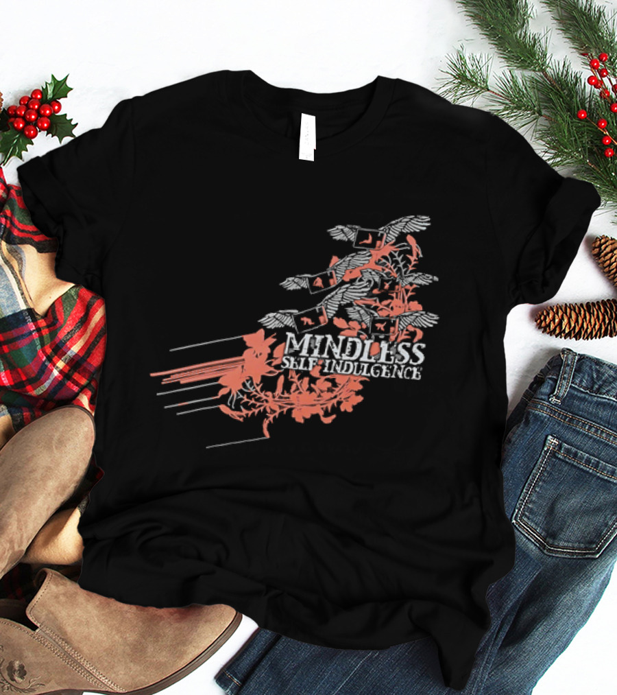 Band Mindless Self Indulgence Flying Monitors Floral Motifs T-Shirt