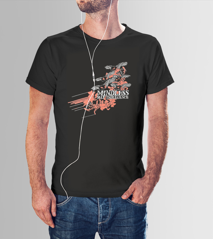 Band Mindless Self Indulgence Flying Monitors Floral Motifs T-Shirt