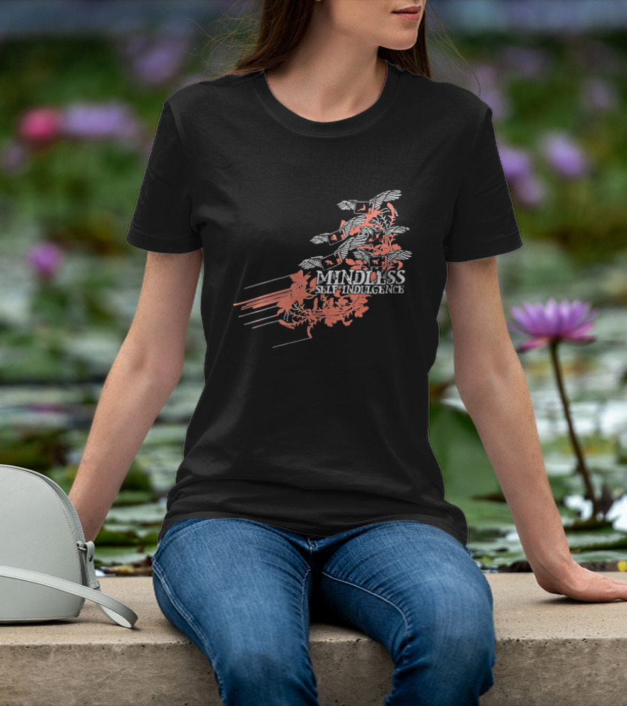 Band Mindless Self Indulgence Flying Monitors Floral Motifs T-Shirt