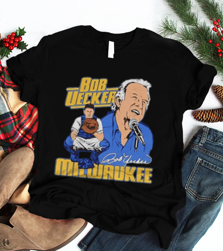 Bob Uecker Milwaukee Catcher Microphone 2026 T-Shirt