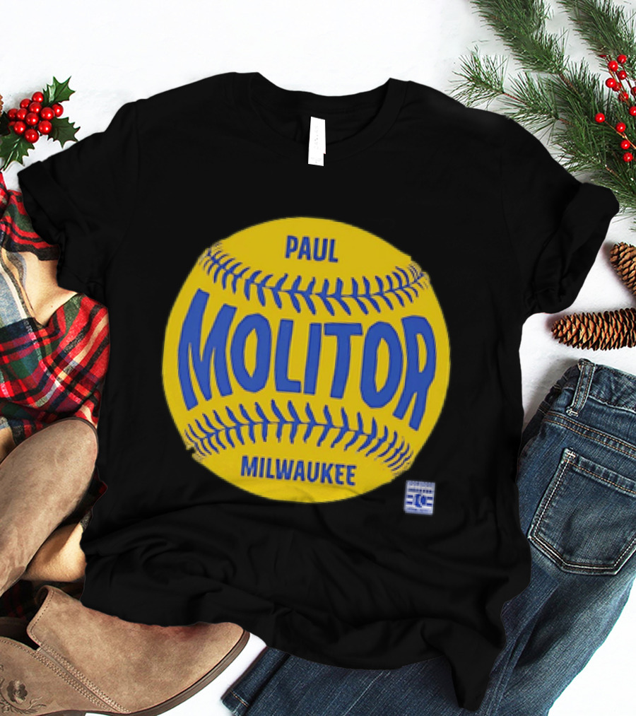 Paul Molitor Milwaukee Brewers Baseball Hall Of Fame 318 Club 1982 T-Shirt