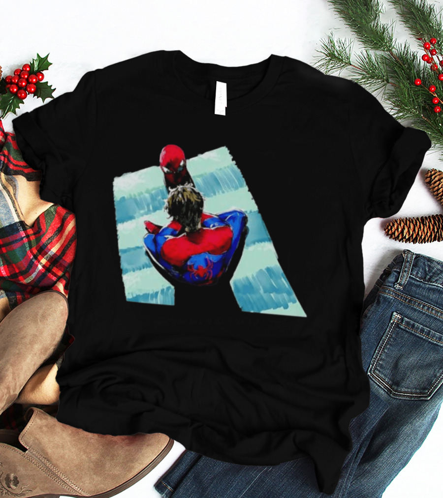 Spider Man Peter Parker Marvel Cinematic Universe Dual Perspective T-Shirt