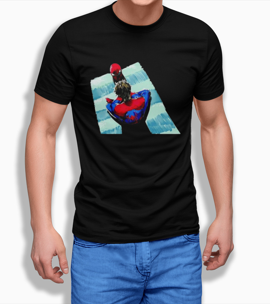 Spider Man Peter Parker Marvel Cinematic Universe Dual Perspective T-Shirt
