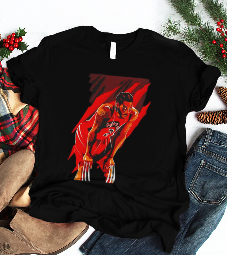 Kawhi Leonard Wolverine Claws Toronto Raptors 2 Jersey Return T-Shirt