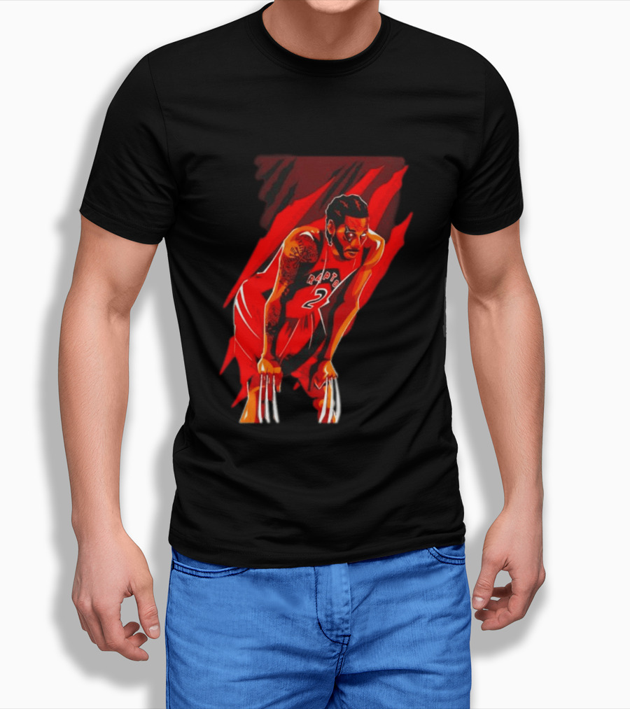 Kawhi Leonard Wolverine Claws Toronto Raptors 2 Jersey Return T-Shirt
