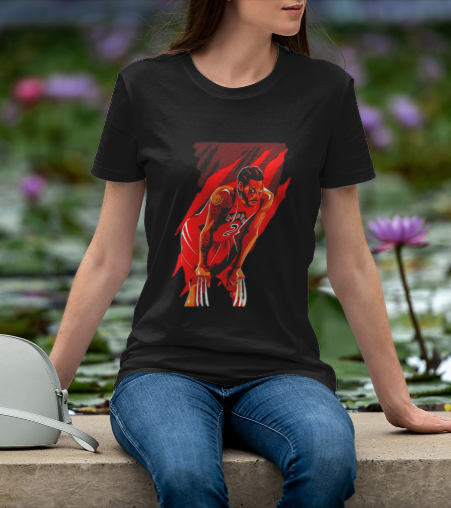 Kawhi Leonard Wolverine Claws Toronto Raptors 2 Jersey Return T-Shirt