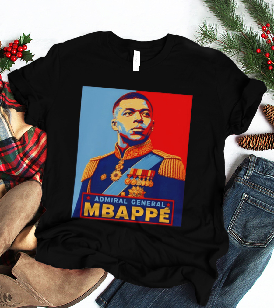 Admiral General Mbappe Propaganda Football T-Shirt