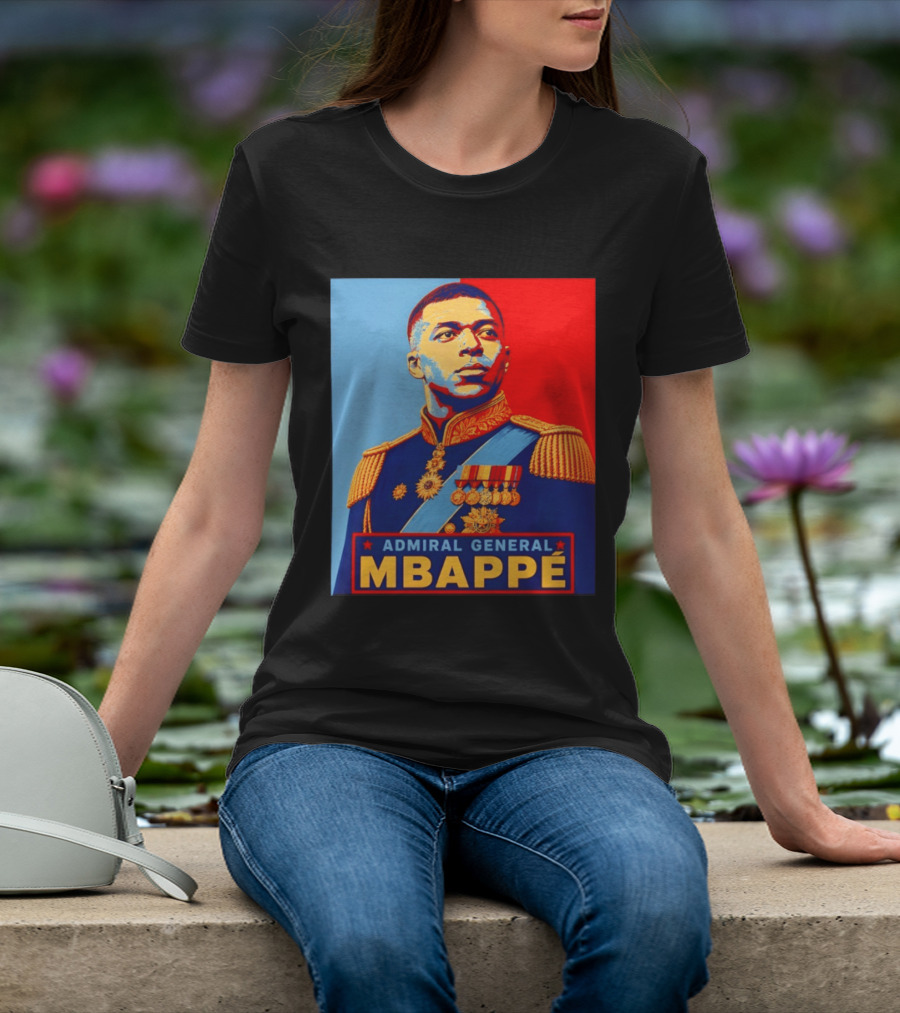 Admiral General Mbappe Propaganda Football T-Shirt