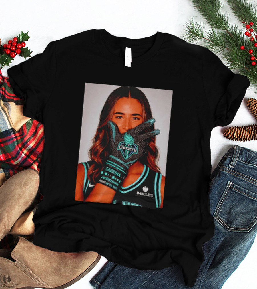 Sabrina Ionescu New York Liberty Barclays Burner Like Brunson IceMan T-Shirt