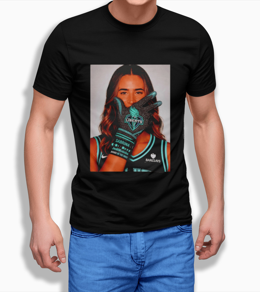 Sabrina Ionescu New York Liberty Barclays Burner Like Brunson IceMan T-Shirt