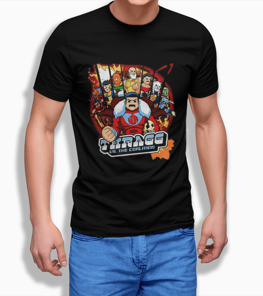 Thragg Vs The Coalition Invincible Scott Pilgrim Characters T-Shirt