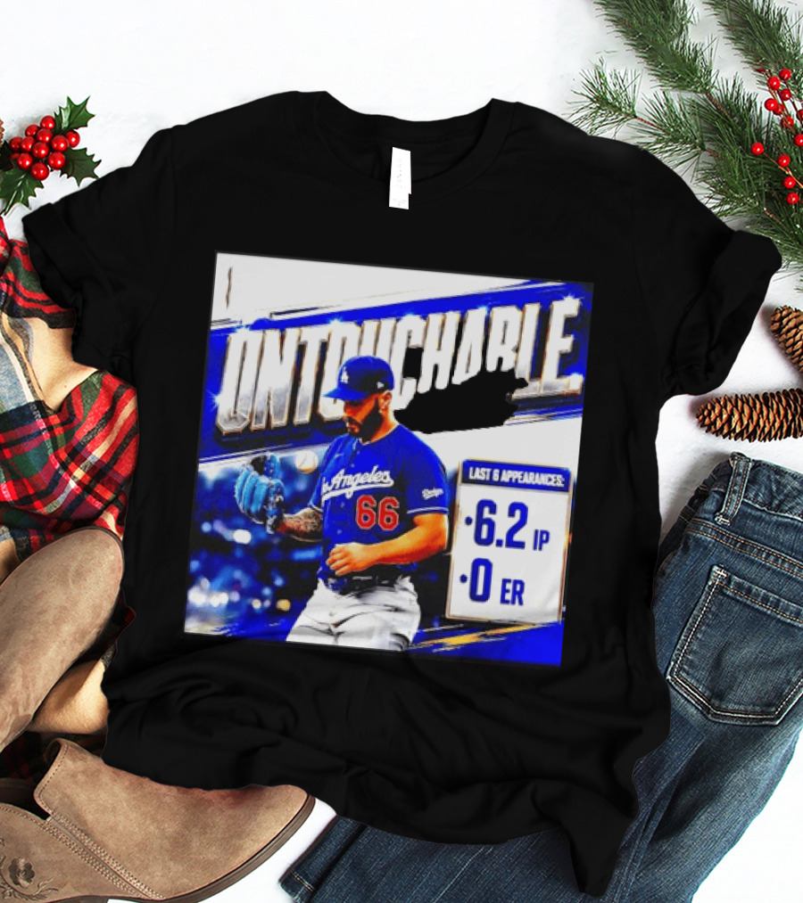 Los Angeles 66 Untouchable Last 6 Appearances 6.2IP 0ER T-Shirt