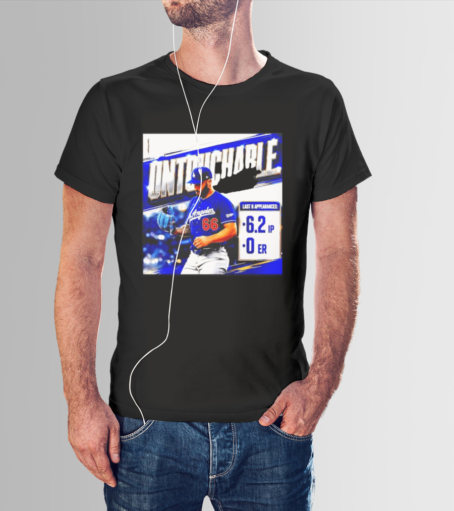 Los Angeles 66 Untouchable Last 6 Appearances 6.2IP 0ER T-Shirt