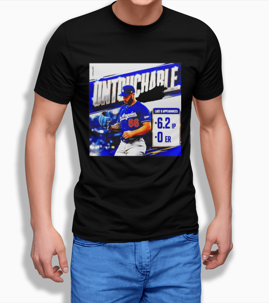 Los Angeles 66 Untouchable Last 6 Appearances 6.2IP 0ER T-Shirt
