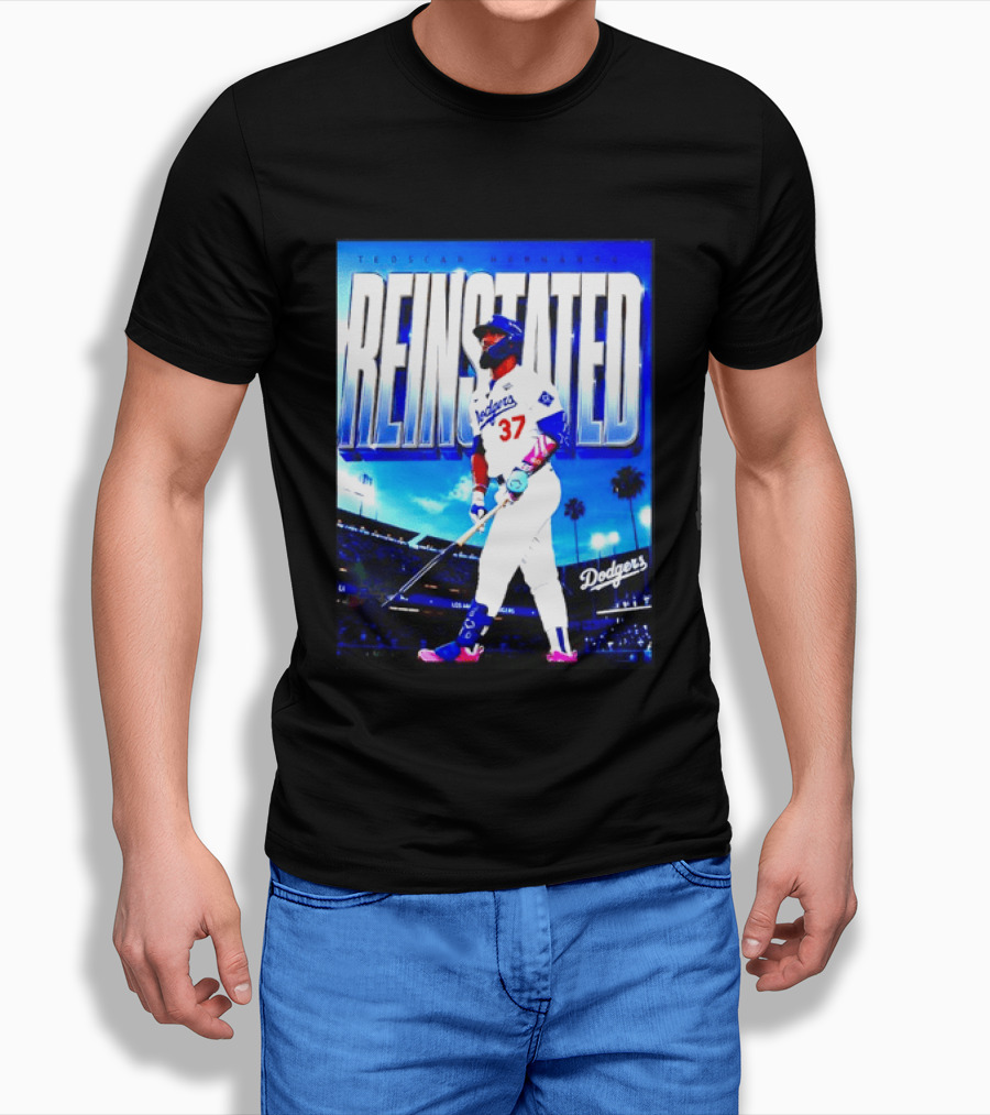 Teoscar Hernandez Reinstated Los Angeles Dodgers 37 T-Shirt