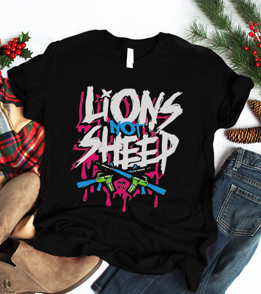 Lions Not Sheep MM XIV AR 15 Rifles T-Shirt